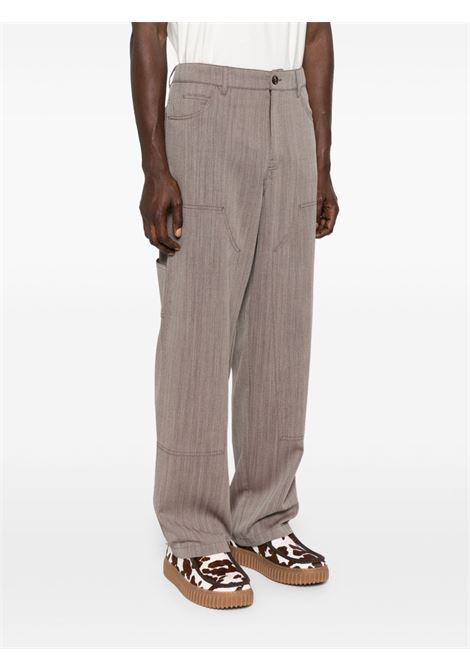 Brown straight-leg trousers Golden goose - men GOLDEN GOOSE | GMP02462P00209040190
